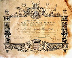 'La Diane' 1885 1° prix Concours Meulan La Fraternelle