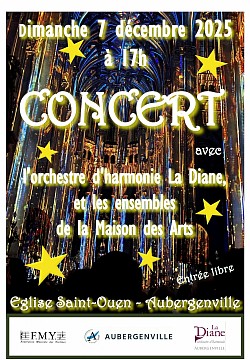 Dimanche 7 décembre à 17 heures : Concert d’hiver en l’Église St Ouen d’Aubergenville